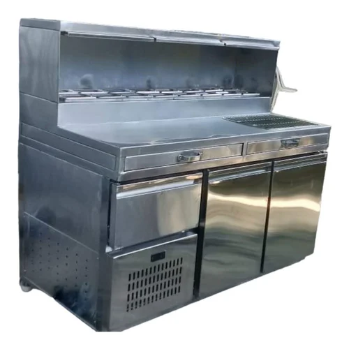 Stainless Steel Pizza Preparation Counter — Ekvira Enterprises